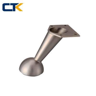 High Quality  Modern Tilted Steel Metal Zinc Alloy Sofa Leg In Furniture Leg